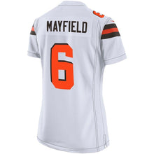 Load image into Gallery viewer, Baker Mayfield #6 Cleveland Browns Women's White Player Game Jersey