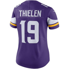 Load image into Gallery viewer, Adam Thielen #19 Minnesota Vikings Women&#39;s Purple Vapor Untouchable Limited Jersey