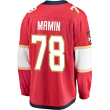 Load image into Gallery viewer, Fanatics Branded Maxim Mamin Florida Panthers Red Breakaway Jersey