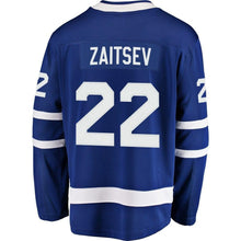 Load image into Gallery viewer, Fanatics Branded Nikita Zaitsev Toronto Maple Leafs Blue Breakaway Player Jersey