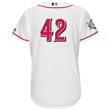 Load image into Gallery viewer, Cincinnati Reds #42 Women's White 2018 Jackie Robinson Day Official Cool Base