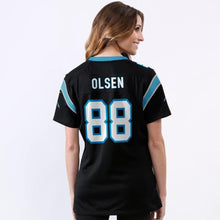 Load image into Gallery viewer, Greg Olsen #88 Carolina Panthers Women's Black Game Jersey
