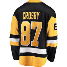 Load image into Gallery viewer, Fanatics Branded Sidney Crosby Pittsburgh Penguins Black Breakaway Player Jersey
