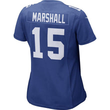 Load image into Gallery viewer, Brandon Marshall #15 New York Giants Women's Royal Game Jersey