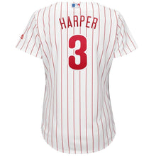Load image into Gallery viewer, Bryce Harper #3 Philadelphia Phillies Women's White Home Cool Base Replica