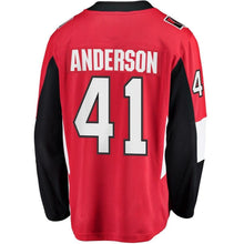 Load image into Gallery viewer, Fanatics Branded Craig Anderson Ottawa Senators Red Breakaway Player Jersey