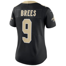 Load image into Gallery viewer, Drew Brees #9 New Orleans Saints Women's Black Vapor Untouchable Limited Player Jersey
