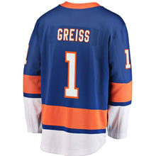 Load image into Gallery viewer, Fanatics Branded Thomas Greiss New York Islanders Royal Breakaway Player Jersey