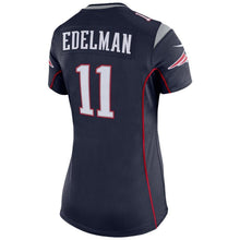 Load image into Gallery viewer, Julian Edelman #11 New England Patriots Women's Navy Super Bowl LIII Bound Game Jersey