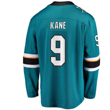 Load image into Gallery viewer, Fanatics Branded Evander Kane San Jose Sharks Teal Breakaway Player Jersey