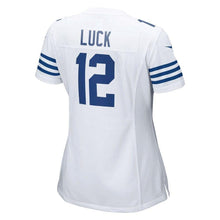 Load image into Gallery viewer, Andrew Luck #12 Indianapolis Colts Women&#39;s White Game Day Jersey