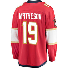 Load image into Gallery viewer, Fanatics Branded Mike Matheson Florida Panthers Red Breakaway Jersey
