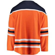 Load image into Gallery viewer, Fanatics Branded Edmonton Oilers Orange Breakaway Home Jersey
