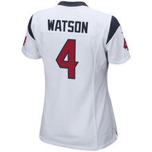 Load image into Gallery viewer, Deshaun Watson #4 Houston Texans Women's White Game Jersey