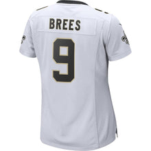 Load image into Gallery viewer, Drew Brees #9 New Orleans Saints Women's White/Black Game Player Jersey