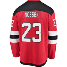 Load image into Gallery viewer, Fanatics Branded Stefan Noesen New Jersey Devils Red Home Breakaway Player Jersey