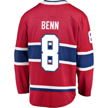 Load image into Gallery viewer, Fanatics Branded Jordie Benn Montreal Canadiens Red Breakaway Player Jersey
