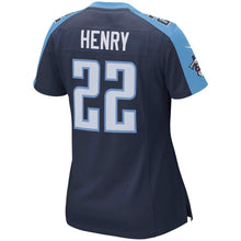 Load image into Gallery viewer, Derrick Henry #22 Tennessee Titans Women's Navy Game Jersey