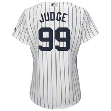 Load image into Gallery viewer, Aaron Judge #28 New York Yankees Women&#39;s White Plus Size Home Cool