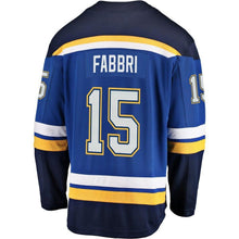 Load image into Gallery viewer, Fanatics Branded Robby Fabbri St. Louis Blues Blue Breakaway Player Jersey