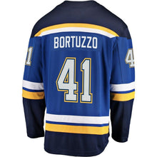 Load image into Gallery viewer, Fanatics Branded Robert Bortuzzo St. Louis Blues Blue Breakaway Player Jersey
