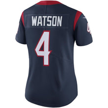 Load image into Gallery viewer, Deshaun Watson #4 Houston Texans Women's Navy Vapor Untouchable Limited