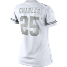 Load image into Gallery viewer, Jamaal Charles #25 Kansas City Chiefs Women's White Platinum Jersey
