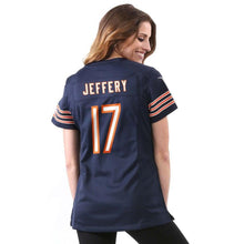 Load image into Gallery viewer, Alshon Jeffery #17 Chicago Bears Women&#39;s Navy Blue Game Jersey