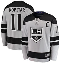 Load image into Gallery viewer, Fanatics Branded Anze Kopitar Los Angeles Kings Gray Alternate Breakaway Player Jersey