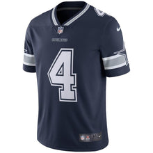 Load image into Gallery viewer, Dak Prescott #4 Dallas Cowboys Youth Vapor Untouchable Limited Player Jersey