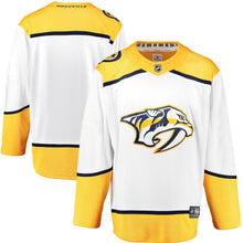 Load image into Gallery viewer, Fanatics Branded Nashville Predators White Breakaway Away Jersey