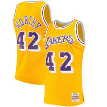 Load image into Gallery viewer, James Worthy #42 Los Angeles Lakers Gold Hardwood Classics Mens Swingman Jersey