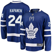 Load image into Gallery viewer, Fanatics Branded Kasperi Kapanen Toronto Maple Leafs Blue Breakaway Player Jersey