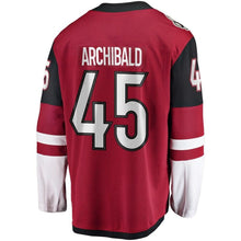 Load image into Gallery viewer, Fanatics Branded Josh Archibald Arizona Coyotes Garnet Breakaway Player Jersey