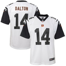 Load image into Gallery viewer, Andy Dalton #14 Cincinnati Bengals Youth White Color Rush Game Jersey