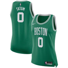 Load image into Gallery viewer, Jayson Tatum #0 Boston Celtics Women's Kelly Green Swingman Jersey - Icon Edition