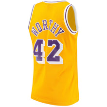 Load image into Gallery viewer, James Worthy #42 Los Angeles Lakers Gold Hardwood Classics Mens Swingman Jersey