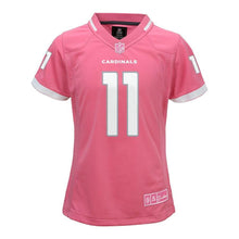 Load image into Gallery viewer, Fitzgerald Arizona #11 Cardinals Girls Youth Pink Fashion Bubble Gum Jersey