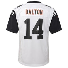 Load image into Gallery viewer, Andy Dalton #14 Cincinnati Bengals Youth White Color Rush Game Jersey