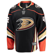 Load image into Gallery viewer, Fanatics Branded Josh Manson Anaheim Ducks Black Breakaway Player Jersey