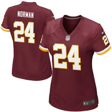 Load image into Gallery viewer, Josh Norman #24 Washington Redskins Women's Burgundy Game Jersey