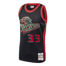 Load image into Gallery viewer, Grant Hill #33 Detroit Pistons Black Hardwood Classics Christmas Swingan Jersey