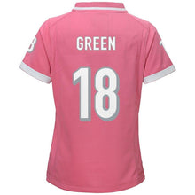 Load image into Gallery viewer, AJ Green #18 Cincinnati Bengals Girls Youth Pink Bubble Gum Jersey