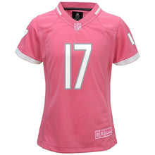 Load image into Gallery viewer, Alshon Jeffery #17 Chicago Bears Girls Youth Pink Bubble Gum Jersey