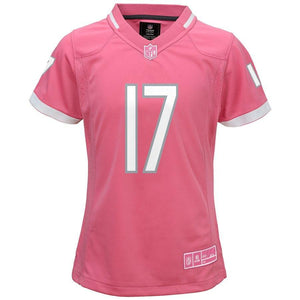 Alshon Jeffery #17 Chicago Bears Girls Youth Pink Bubble Gum Jersey