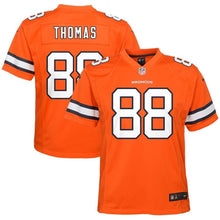 Load image into Gallery viewer, Demaryius Thomas #88 Denver Broncos Youth Orange Color Rush Game Jersey