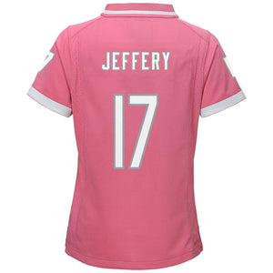 Alshon Jeffery #17 Chicago Bears Girls Youth Pink Bubble Gum Jersey