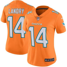 Load image into Gallery viewer, Jarvis Landry #14 Miami Dolphins Women's Orange Color Rush Limited Jersey