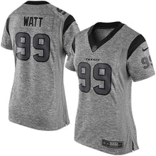 Load image into Gallery viewer, J.J. Watt #99 Houston Texans Women's Gray Gridiron Gray Limited Jersey