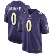 Load image into Gallery viewer, Earl Thomas #0 Baltimore Ravens Black Game Jersey Hot 2019